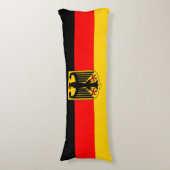 Duitse vlag lichaamskussen (Voorkant Verticaal)