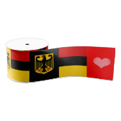 Duitse vlag lint, adelaar, hart, Duitsland Grosgrain Lint (Spoel)