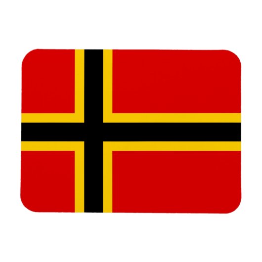 Duitse Vlag Magneet - Noordse Kruis (Horizontaal)