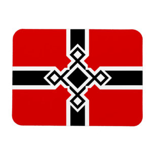 Duitse vlag Magnet - Rune Cross Magneet
