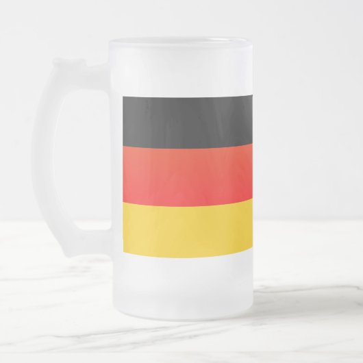 Duitse vlag matglas bierpul (Links)