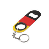 Duitse vlag mini flessenopener (Achterkant Gekanteld)