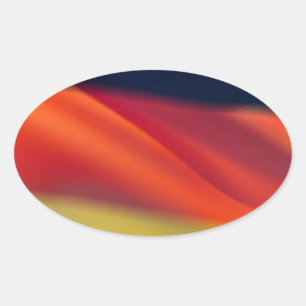 Duitse Vlag Ovale Sticker