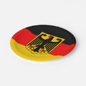 Duitse vlag papieren bordje (Gekanteld)