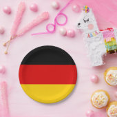 Duitse vlag papieren bordje (Feest)