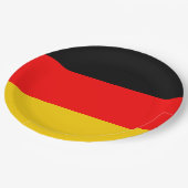 Duitse vlag papieren bordje (Gekanteld)