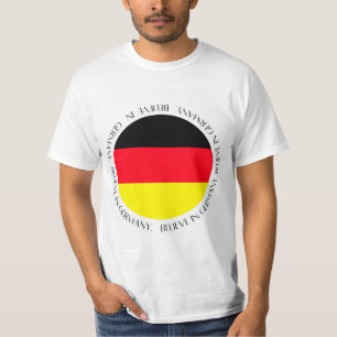 Duitse Vlag Patriottische Kleding T-shirt