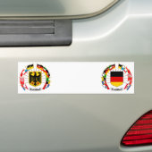 Duitse vlag Pinrad Bumpersticker (Op auto)