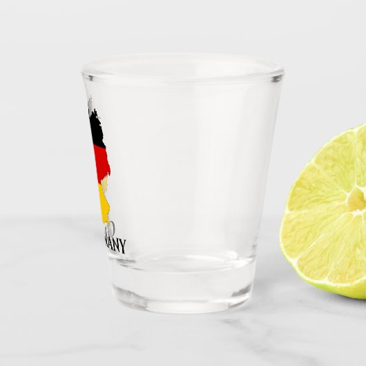 Duitse vlag - plattegrond shot glas (Rechts)