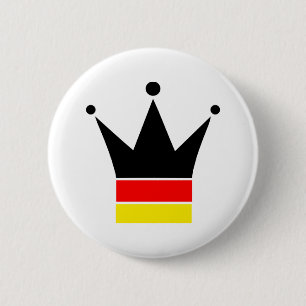 Duitse vlag ronde button 5,7 cm