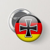 Duitse vlag ronde button 5,7 cm (Voorkant /achterkant)