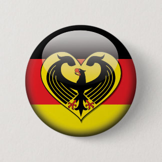 Duitse vlag ronde button 5,7 cm