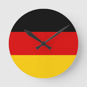 Duitse vlag ronde klok