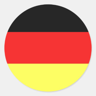 Duitse vlag ronde sticker