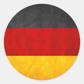 Duitse vlag ronde sticker