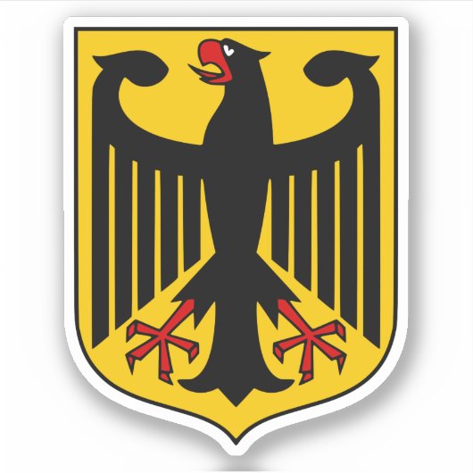 Duitse vlag sticker (Voorkant)