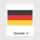 Duitse vlag sticker (Vel)