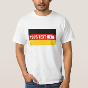 Duitse vlag t shirten Douane-Duitse koopwaar T-shirt