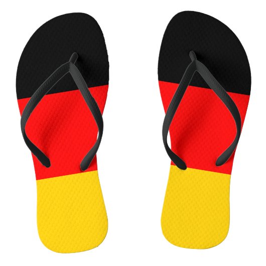 Duitse vlag teenslippers (Voetbed)