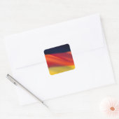 Duitse vlag vierkante sticker (Envelop)