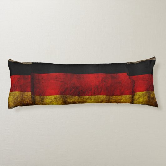 Duitse Vlag - Vintage... Lichaamskussen (Achterkant)