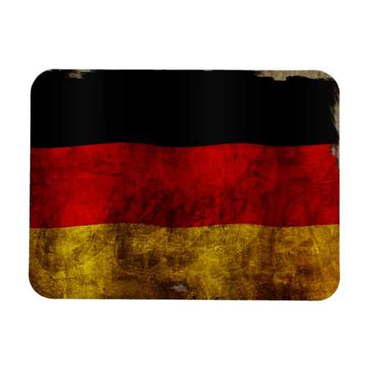 Duitse Vlag - Vintage... Magneet (Horizontaal)