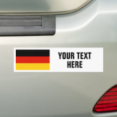 Duitse vlag voor Duitse douane-bumperstickers Bumpersticker (Op auto)