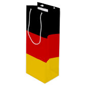 Duitse vlag wijn cadeautas (Voorkant Gekanteld)