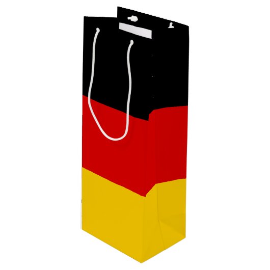 Duitse vlag wijn cadeautas (Voorkant Gekanteld)