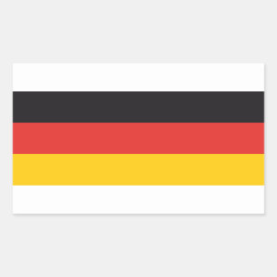 Duitse vlag x20 sticker duitse rechthoekvlag