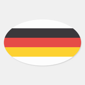 Duitse vlag x20 stickers Duitse ovale vlag