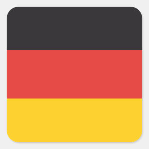 Duitse Vlag x20 stickers Duitse vierkante vlag