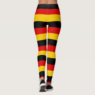 Duitse vlag zwarte rode gouden kleuren leggings