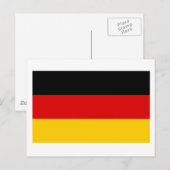 Duitse vlaggenproducten briefkaart (Voorkant / Achterkant)