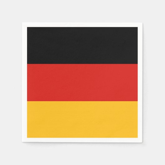 DUITSE VLAGKLEUREN + uw ideeën Servetten (Voorkant)