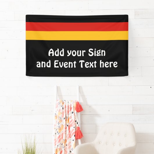 DUITSE VLAGKLEUREN + uw ideeën Spandoek (Insitu)