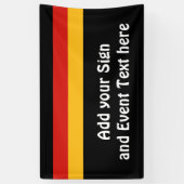 DUITSE VLAGKLEUREN + uw ideeën Spandoek (Verticaal)