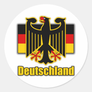 Duitse wapenstilstand ronde sticker