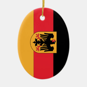Duitse wapenvlag keramisch ornament