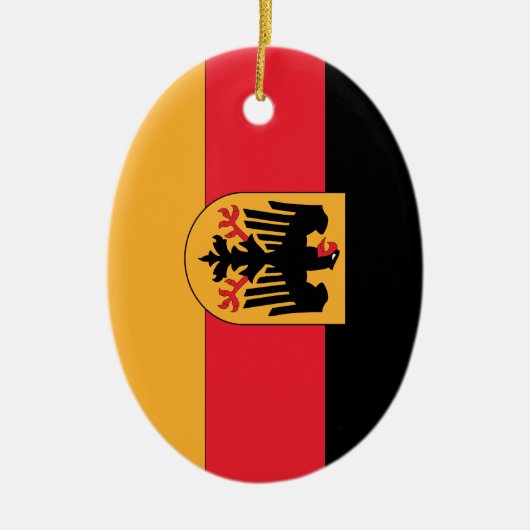 Duitse wapenvlag keramisch ornament (Voorkant)