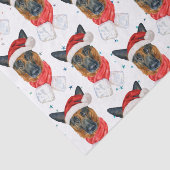 Duitse Waterverf Hondenrassen Kerstmis Tissuepapier (Detail)