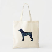 Duitse waterverf Shorthaired Pointer Black Tote Bag (Voorkant)