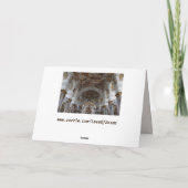 duitse wenskaart van barokkathedraal kaart (Achterkant)