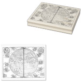  Duitse Wereldkaart Rubber Art Stamp Rubberstempel (Gestempeld)