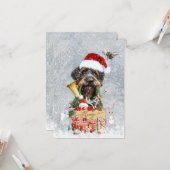 Duitse Wirehaire Pointer, Boar Hunting Kaart (Voorkant / Achterkant in situ)