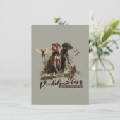 Duitse Wirehaire Pointer, Boar Hunting Kaart (Staand voorkant)