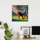 Duitse Wirehaire Pointer Dog Poster (Thuiskantoor)