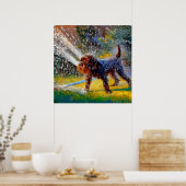 Duitse Wirehaire Pointer Dog Poster (Keuken)