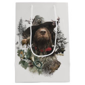 Duitse Wirehaire Pointer Medium Gift Bag Cadeauzakje (Achterkant)