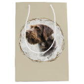 Duitse Wirehaire Pointer Medium Gift Bag Cadeauzakje (Voorkant)